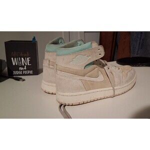 Women's Size 7 Retro Jordan 1 Zoom CMFT 2 (Coconut Milk/Light Dew)